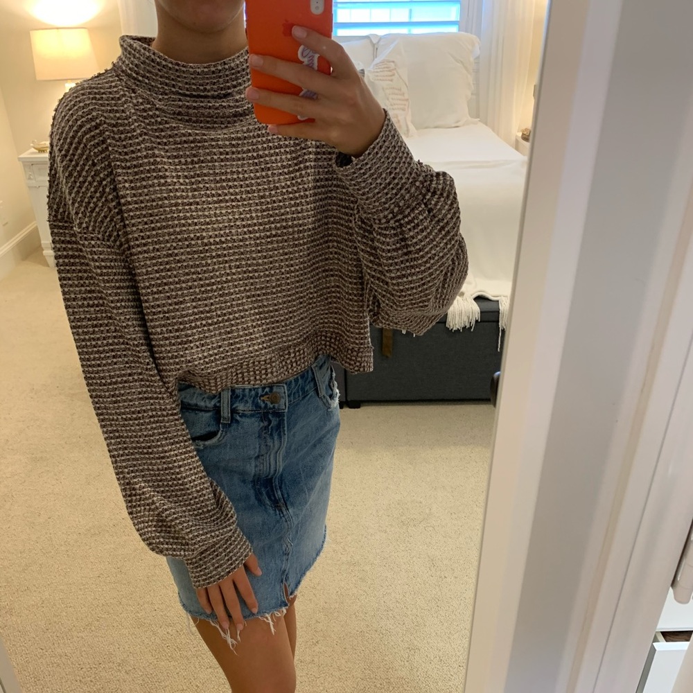 Free people cropped sweater top